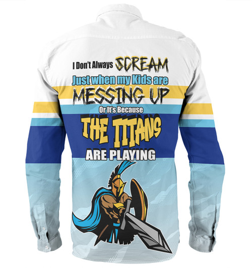 Gold Coast Titans Mother's Day Long Sleeve Shirt - Screaming Mom and Crazy Fan Gold Coast Titans Mother's Day Long Sleeve Shirt - Screaming Mom and Crazy Fan