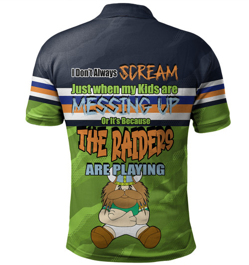 Canberra Raiders Mother's Day Polo Shirt - Screaming Mom and Crazy Fan Canberra Raiders Mother's Day Polo Shirt - Screaming Mom and Crazy Fan