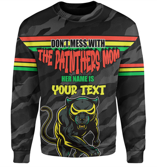 Penrith Panthers Mother's Day Sweatshirt - Screaming Mom and Crazy Fan