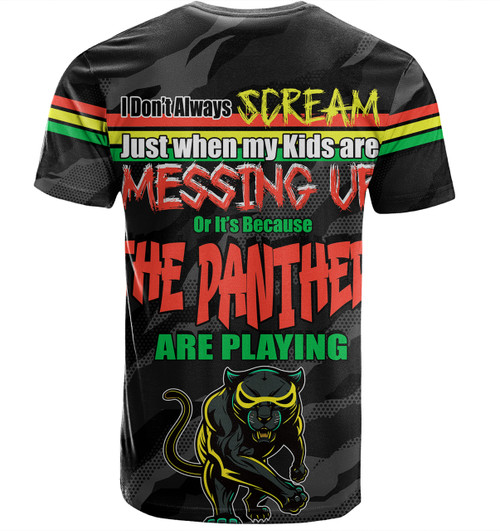 Penrith Panthers Mother's Day T-Shirt - Screaming Mom and Crazy Fan Penrith Panthers Mother's Day T-Shirt - Screaming Mom and Crazy Fan