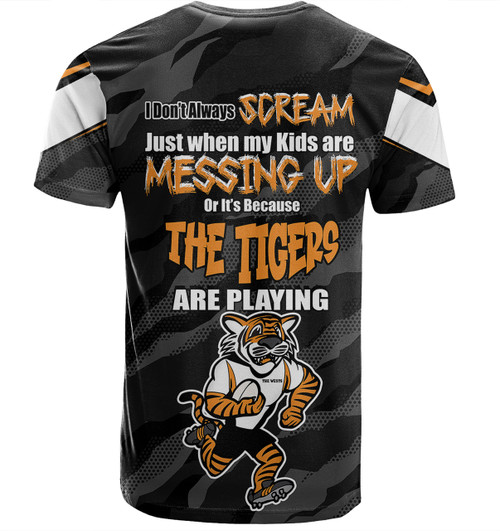 Wests Tigers Mother's Day T-Shirt - Screaming Mom and Crazy Fan Wests Tigers Mother's Day T-Shirt - Screaming Mom and Crazy Fan