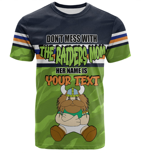 Canberra Raiders Mother's Day T-Shirt - Screaming Mom and Crazy Fan