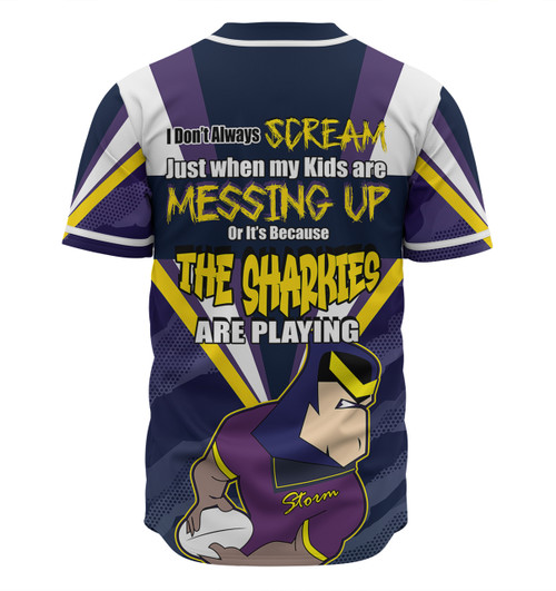 Melbourne Storm Mother's Day Baseball Shirt - Screaming Mom and Crazy Fan Melbourne Storm Mother's Day Baseball Shirt - Screaming Mom and Crazy Fan