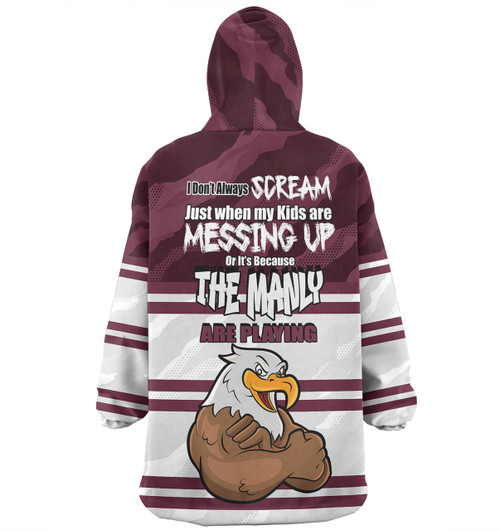 Manly Warringah Sea Eagles Mother's Day Snug Hoodie - Screaming Mom and Crazy Fan Manly Warringah Sea Eagles Mother's Day Snug Hoodie - Screaming Mom and Crazy Fan