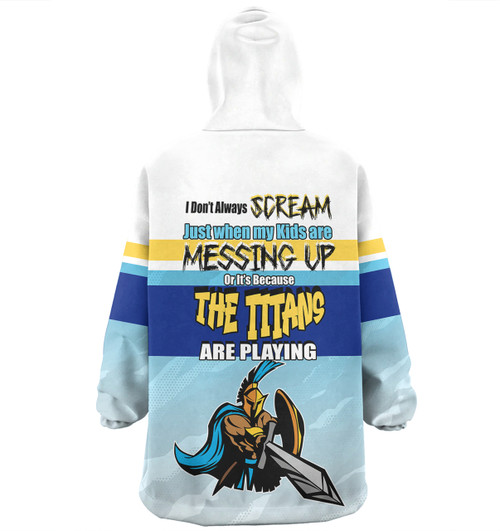 Gold Coast Titans Mother's Day Snug Hoodie - Screaming Mom and Crazy Fan Gold Coast Titans Mother's Day Snug Hoodie - Screaming Mom and Crazy Fan