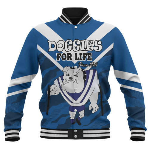 Canterbury-Bankstown Bulldogs Custom Baseball Jacket - I Hate Being This Awesome But Bulldogs Baseball Jacket