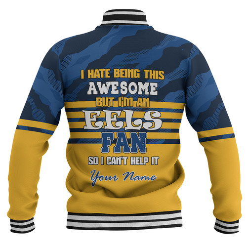 Parramatta Eels Custom Baseball Jacket - I Hate Being This Awesome But Parramatta Eels Baseball Jacket Parramatta Eels Custom Baseball Jacket - I Hate Being This Awesome But Parramatta Eels Baseball Jacket