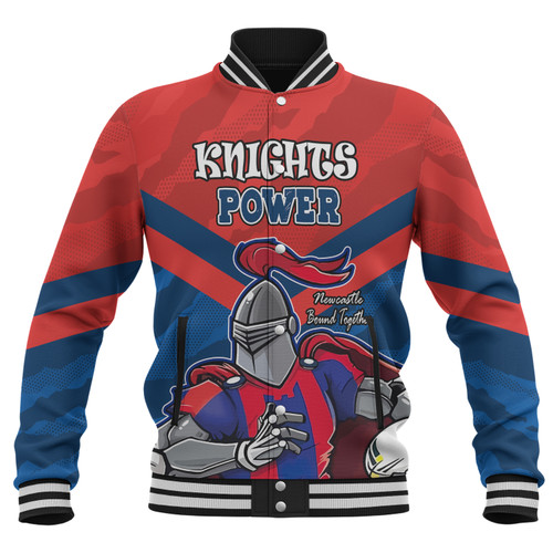 Newcastle Knights Custom Baseball Jacket - I Hate Being This Awesome But Knights Baseball Jacket