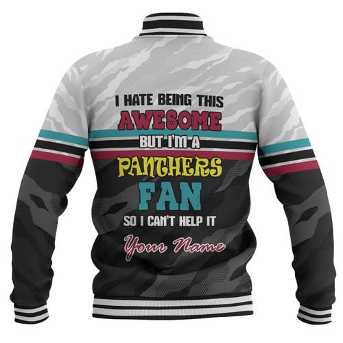 Penrith Panthers Custom Baseball Jacket - I Hate Being This Awesome But Penrith Panthers Baseball Jacket Penrith Panthers Custom Baseball Jacket - I Hate Being This Awesome But Penrith Panthers Baseball Jacket