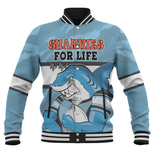 Cronulla-Sutherland Sharks Baseball Jacket - I Hate Being This Awesome But Sharkies Baseball Jacket