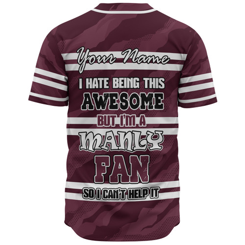 Manly Warringah Sea Eagles Baseball Shirt - I Hate Being This Awesome But Eagles Baseball Shirt Manly Warringah Sea Eagles Baseball Shirt - I Hate Being This Awesome But Eagles Baseball Shirt