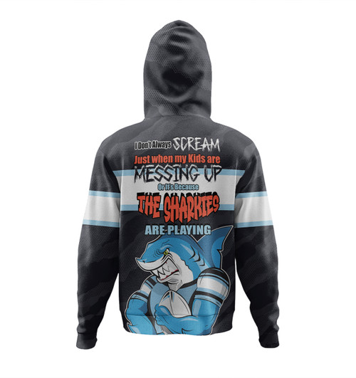 Cronulla-Sutherland Sharks Father's Day Hoodie - Screaming Dad and Crazy Fan Cronulla-Sutherland Sharks Father's Day Hoodie - Screaming Dad and Crazy Fan