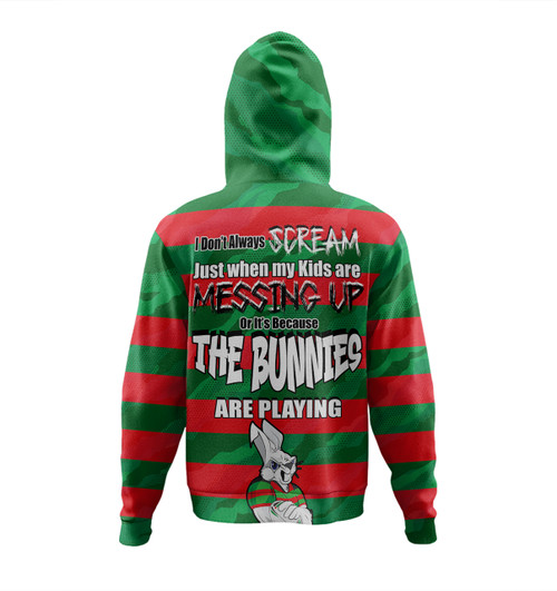South Sydney Rabbitohs Father's Day Hoodie - Screaming Dad and Crazy Fan South Sydney Rabbitohs Father's Day Hoodie - Screaming Dad and Crazy Fan