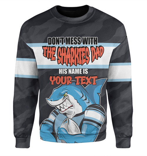 Cronulla-Sutherland Sharks Father's Day Sweatshirt - Screaming Dad and Crazy Fan Cronulla-Sutherland Sharks Father's Day Sweatshirt - Screaming Dad and Crazy Fan