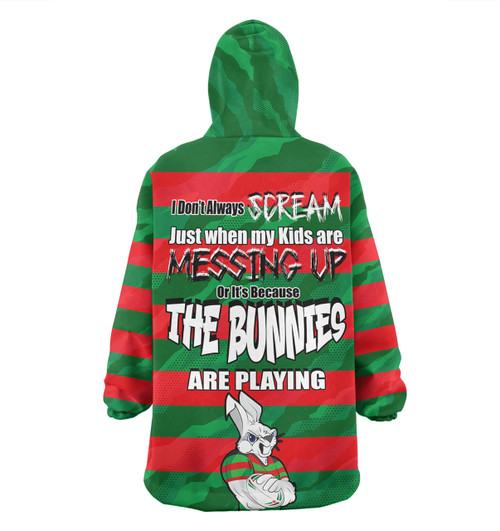 South Sydney Rabbitohs Father's Day Snug Hoodie - Screaming Dad and Crazy Fan South Sydney Rabbitohs Father's Day Snug Hoodie - Screaming Dad and Crazy Fan