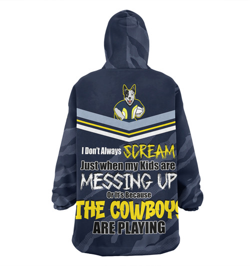 North Queensland Cowboys Father's Day Snug Hoodie - Screaming Dad and Crazy Fan North Queensland Cowboys Father's Day Snug Hoodie - Screaming Dad and Crazy Fan