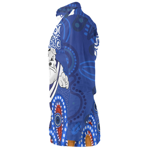 Canterbury-Bankstown Bulldogs Custom Long Sleeve Shirt - Bulldogs For Life With Aboriginal Style Long Sleeve Shirt Canterbury-Bankstown Bulldogs Custom Long Sleeve Shirt - Bulldogs For Life With Aboriginal Style Long Sleeve Shirt