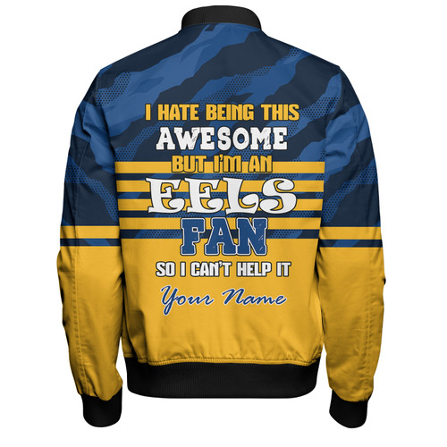 Parramatta Eels Custom Bomber Jacket - I Hate Being This Awesome But Parramatta Eels Bomber Jacket Parramatta Eels Custom Bomber Jacket - I Hate Being This Awesome But Parramatta Eels Bomber Jacket