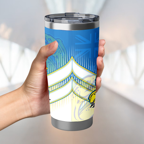 Parramatta Eels Tumbler - Parramatta Eels Mascot With Australia Flag