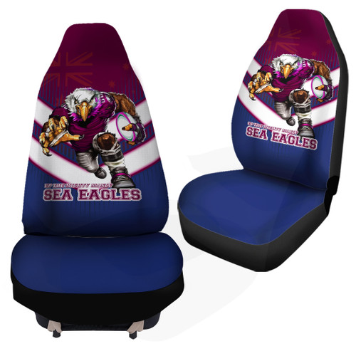Manly Warringah Sea Eagles Car Seat Cover - Manly Warringah Sea Eagles Macost With Australia Flag Manly Warringah Sea Eagles Car Seat Cover - Manly Warringah Sea Eagles Macost With Australia Flag