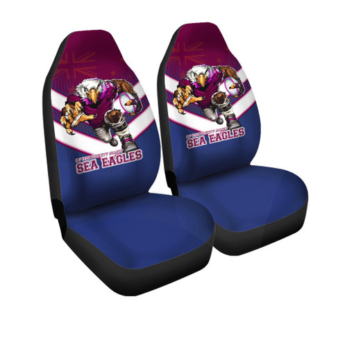 Manly Warringah Sea Eagles Car Seat Cover - Manly Warringah Sea Eagles Macost With Australia Flag Manly Warringah Sea Eagles Car Seat Cover - Manly Warringah Sea Eagles Macost With Australia Flag