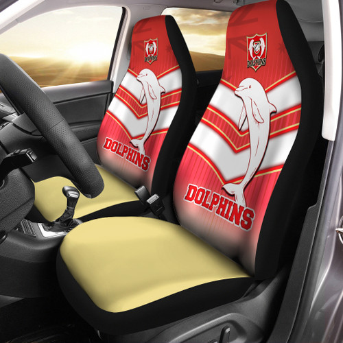 Redcliffe Car Seat Cover - Dolphins Macost With Australia Flag Redcliffe Car Seat Cover - Dolphins Macost With Australia Flag