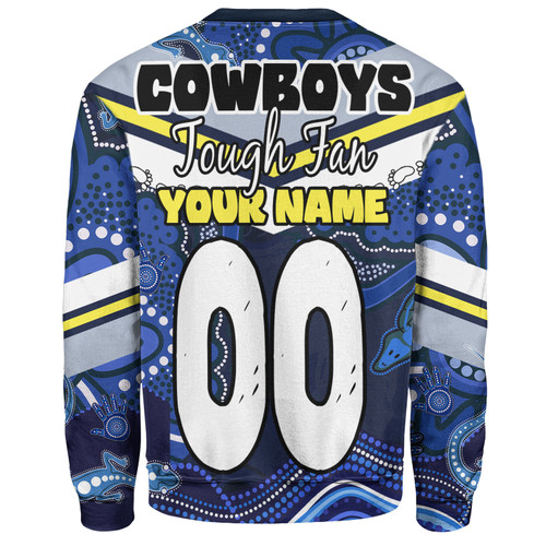 North Queensland Cowboys Custom Sweatshirt - North Queensland Cowboys For Life With Aboriginal Style Sweatshirt North Queensland Cowboys Custom Sweatshirt - North Queensland Cowboys For Life With Aboriginal Style Sweatshirt