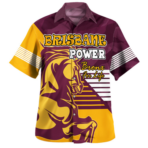 Brisbane Broncos Custom Hawaiian Shirt - I Hate Being This Awesome But Brisbane Broncos Hawaiian Shirt