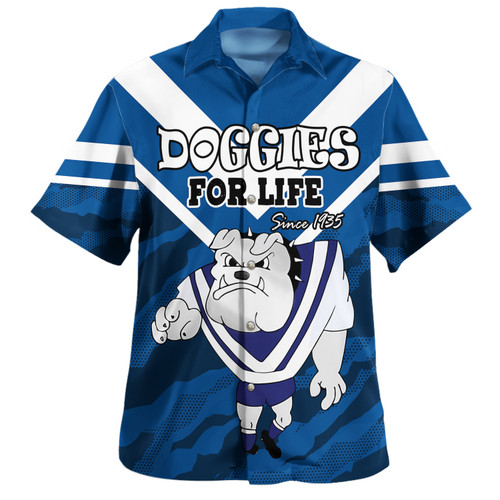 Canterbury-Bankstown Bulldogs Custom Hawaiian Shirt - I Hate Being This Awesome But Bulldogs Hawaiian Shirt