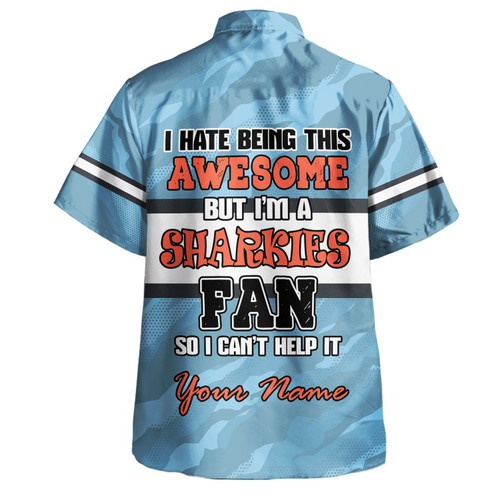 Cronulla-Sutherland Sharks Hawaiian Shirt - I Hate Being This Awesome But Sharkies Hawaiian Shirt Cronulla-Sutherland Sharks Hawaiian Shirt - I Hate Being This Awesome But Sharkies Hawaiian Shirt