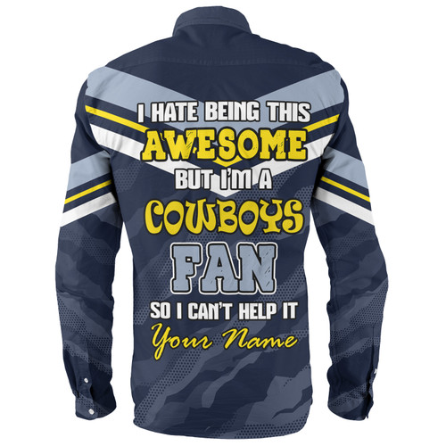 North Queensland Cowboys Custom Long Sleeve Shirt - I Hate Being This Awesome But North Queensland Cowboys Long Sleeve Shirt North Queensland Cowboys Custom Long Sleeve Shirt - I Hate Being This Awesome But North Queensland Cowboys Long Sleeve Shirt