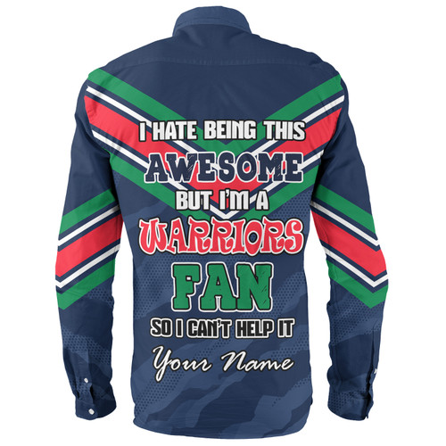 New Zealand Warriors Custom Long Sleeve Shirt - I Hate Being This Awesome But Warriors Long Sleeve Shirt