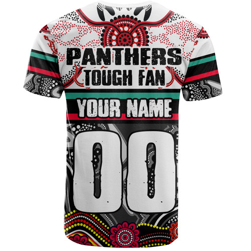 Penrith Panthers Custom T-Shirt - Penrith Panthers For Life With Aboriginal Style T-Shirt Penrith Panthers Custom T-Shirt - Penrith Panthers For Life With Aboriginal Style T-Shirt
