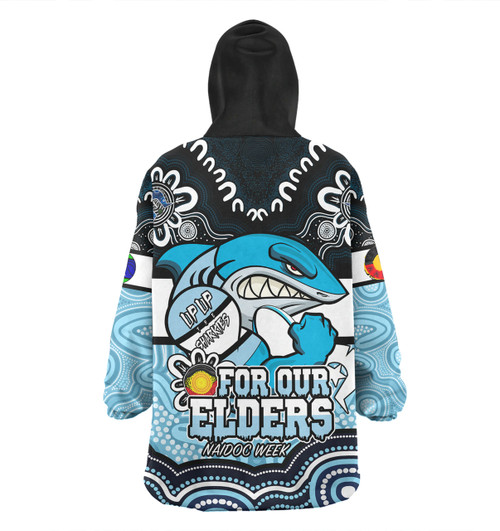 Cronulla-Sutherland Sharks Naidoc Week Custom Snug Hoodie - Sharks For Our Elders Snug Hoodie Cronulla-Sutherland Sharks Naidoc Week Custom Snug Hoodie - Sharks For Our Elders Snug Hoodie