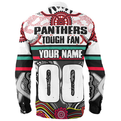 Penrith Panthers Custom Long Sleeve Shirt - Penrith Panthers For Life With Aboriginal Style Long Sleeve Shirt