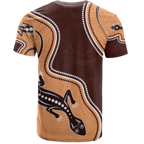 Australia Aboriginal Inspired T-Shirt - Aboriginal Lizard Art T-Shirt Australia Aboriginal Inspired T-Shirt - Aboriginal Lizard Art T-Shirt