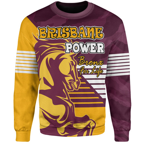 Brisbane Broncos Custom Sweatshirt - I Hate Being This Awesome But Brisbane Broncos Sweatshirt