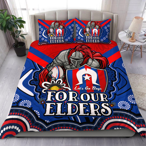 Newcastle Naidoc Week Custom Bedding Set - Knights For Our Elders Bedding Set