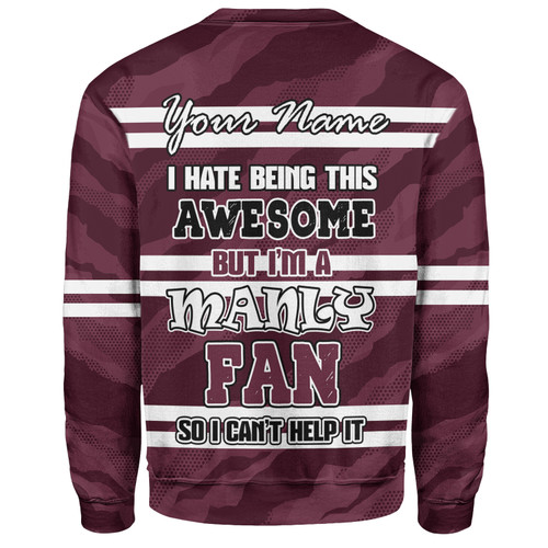 Manly Warringah Sea Eagles Sweatshirt - I Hate Being This Awesome But Eagles Sweatshirt Manly Warringah Sea Eagles Sweatshirt - I Hate Being This Awesome But Eagles Sweatshirt