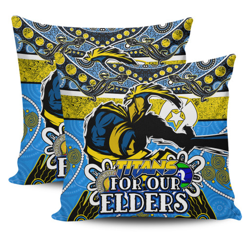 Gold Coast Naidoc Week Custom Pillow Covers - Titans  For Our Elders  Pillow Covers