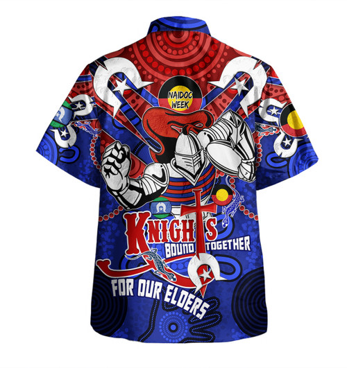 Newcastle Knights Naidoc Week Custom Hawaiian Shirt - Newcastle Knights Naidoc Week For Our Elders Knights Bound Together Hawaiian Shirt Newcastle Knights Naidoc Week Custom Hawaiian Shirt - Newcastle Knights Naidoc Week For Our Elders Knights Bound Together Hawaiian Shirt