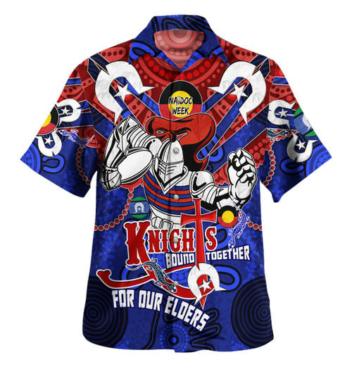 Newcastle Knights Naidoc Week Custom Hawaiian Shirt - Newcastle Knights Naidoc Week For Our Elders Knights Bound Together Hawaiian Shirt Newcastle Knights Naidoc Week Custom Hawaiian Shirt - Newcastle Knights Naidoc Week For Our Elders Knights Bound Together Hawaiian Shirt