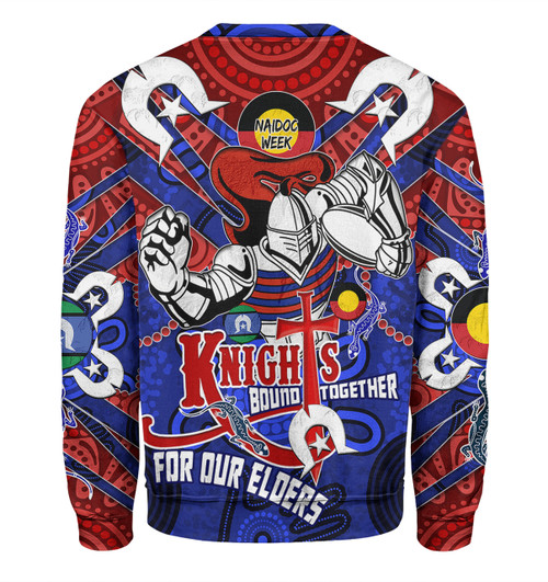 Newcastle Knights Naidoc Week Custom Sweatshirt - Newcastle Knights Naidoc Week For Our Elders Knights Bound Together Sweatshirt Newcastle Knights Naidoc Week Custom Sweatshirt - Newcastle Knights Naidoc Week For Our Elders Knights Bound Together Sweatshirt