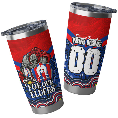 Newcastle Knights Naidoc Week Custom Tumbler - Knights For Our Elders Tumbler