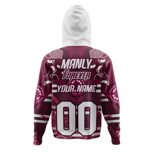 Sea Eagles Custom Hoodie - Manly Forever With Aboriginal Style Hoodie