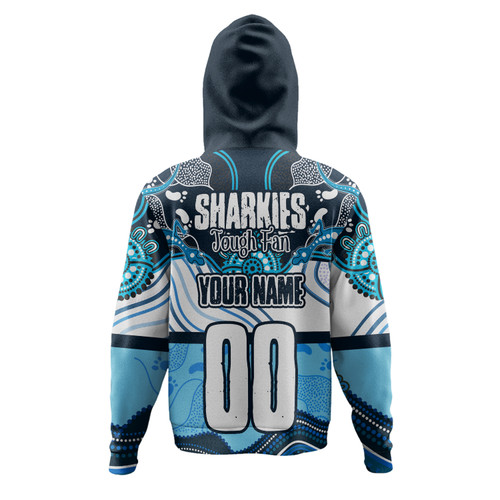 Cronulla-Sutherland Sharks Hoodie - Sharkies With Aboriginal Style Hoodie Cronulla-Sutherland Sharks Hoodie - Sharkies With Aboriginal Style Hoodie