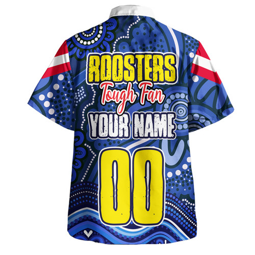 Sydney Roosters Custom Hawaiian Shirt - Sydney Roosters For Life With Aboriginal Style Hawaiian Shirt Sydney Roosters Custom Hawaiian Shirt - Sydney Roosters For Life With Aboriginal Style Hawaiian Shirt