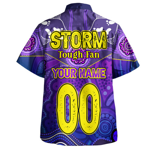 Melbourne Storm Custom Hawaiian Shirt - Melbourne Storm For Life With Aboriginal Style Hawaiian Shirt Melbourne Storm Custom Hawaiian Shirt - Melbourne Storm For Life With Aboriginal Style Hawaiian Shirt