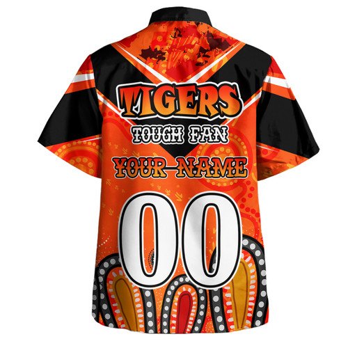 Wests Tigers Custom Hawaiian Shirt - Tigers For Life With Aboriginal Style Hawaiian Shirt Wests Tigers Custom Hawaiian Shirt - Tigers For Life With Aboriginal Style Hawaiian Shirt