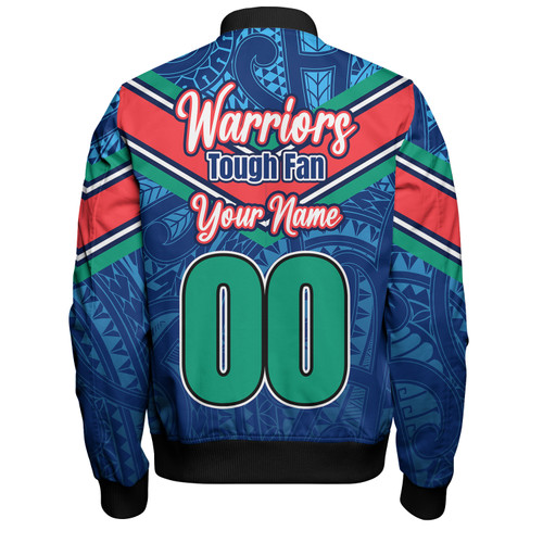 New Zealand Warriors Custom Bomber Jacket - Warriors For Life With Aboriginal Style Bomber Jacket New Zealand Warriors Custom Bomber Jacket - Warriors For Life With Aboriginal Style Bomber Jacket